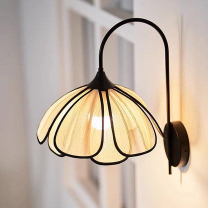 Élise Petal Bloom Wandleuchte Floral Faser Schirm Wandlampe
