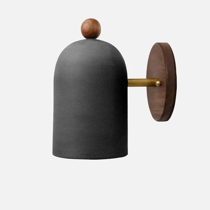 Sophie Plume Walnut Wall Light Brass Accent Sconce Lamp