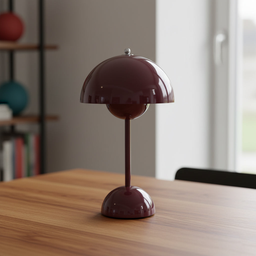 Élodie Wiederaufladbare LED-Tischleuchte mit Doppelkugeldesign