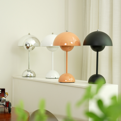 Élodie Wiederaufladbare LED-Tischleuchte mit Doppelkugeldesign