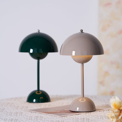 Élodie Wiederaufladbare LED-Tischleuchte mit Doppelkugeldesign