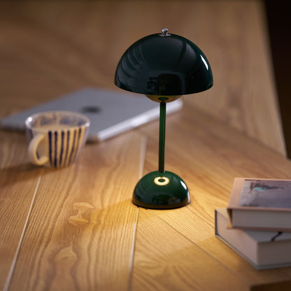 Élodie Wiederaufladbare LED-Tischleuchte mit Doppelkugeldesign