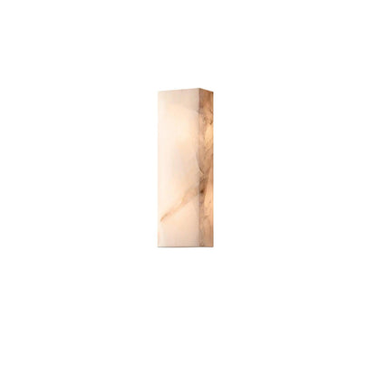 Wandleuchte Élodie, rechteckig, Alabaster, mit LED-Beleuchtung