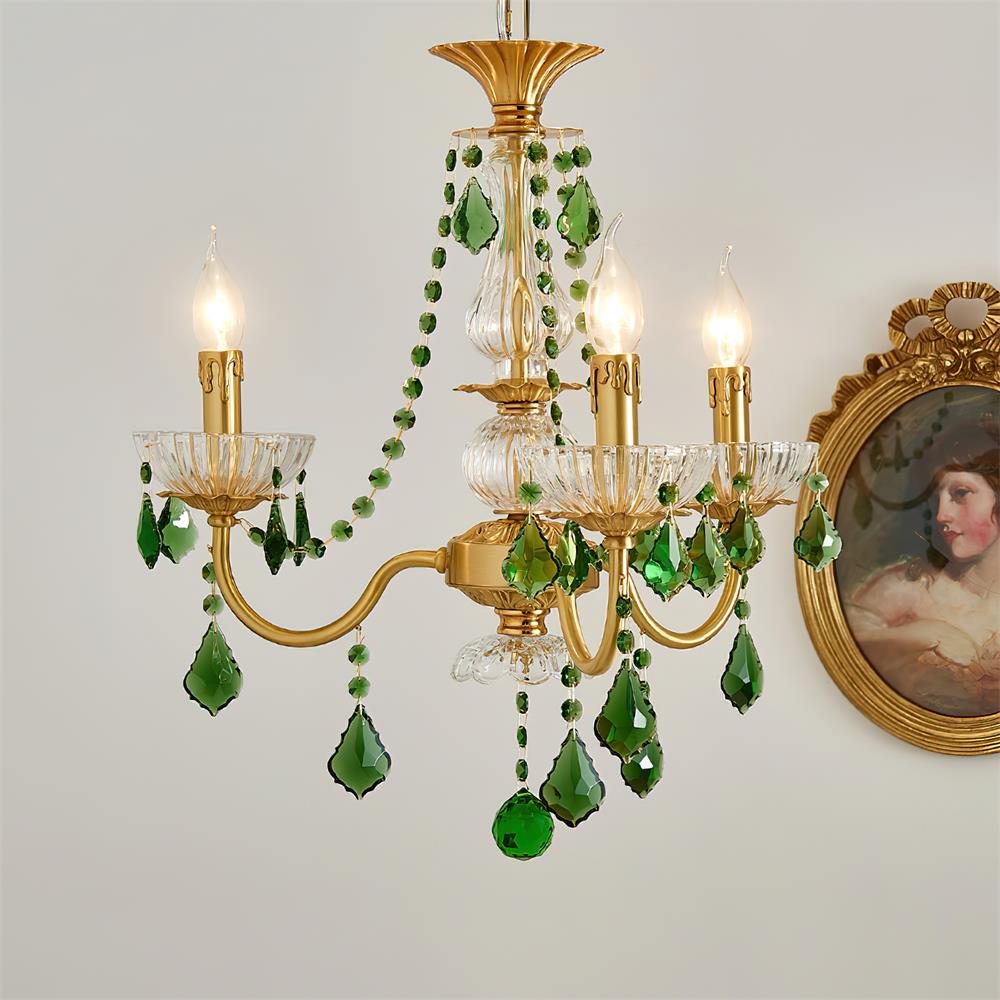 Geneviève Crystal Grün Königlicher Kronleuchter