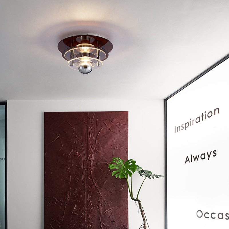 Élise Retro Color Layers Acrylic LED Ceiling Lamp