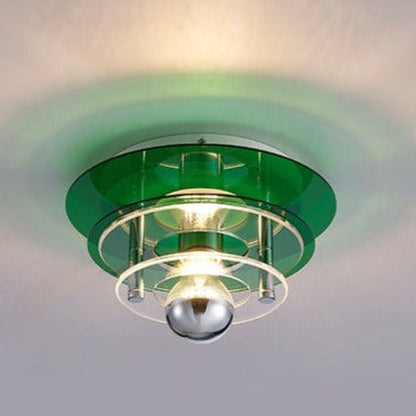 Élise Retro Color Layers Acrylic LED Ceiling Lamp