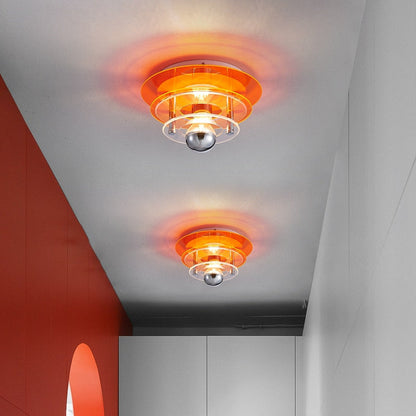 Élise Retro Color Layers Acrylic LED Ceiling Lamp