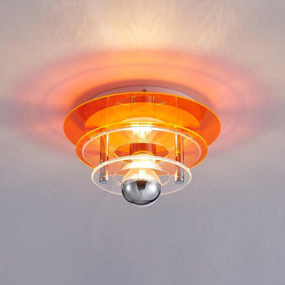 Élise Retro Color Layers Acrylic LED Ceiling Lamp