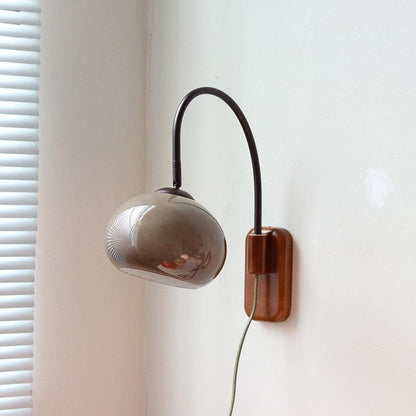 Élise Retro Glass Stone Plug-in Wall Lamp