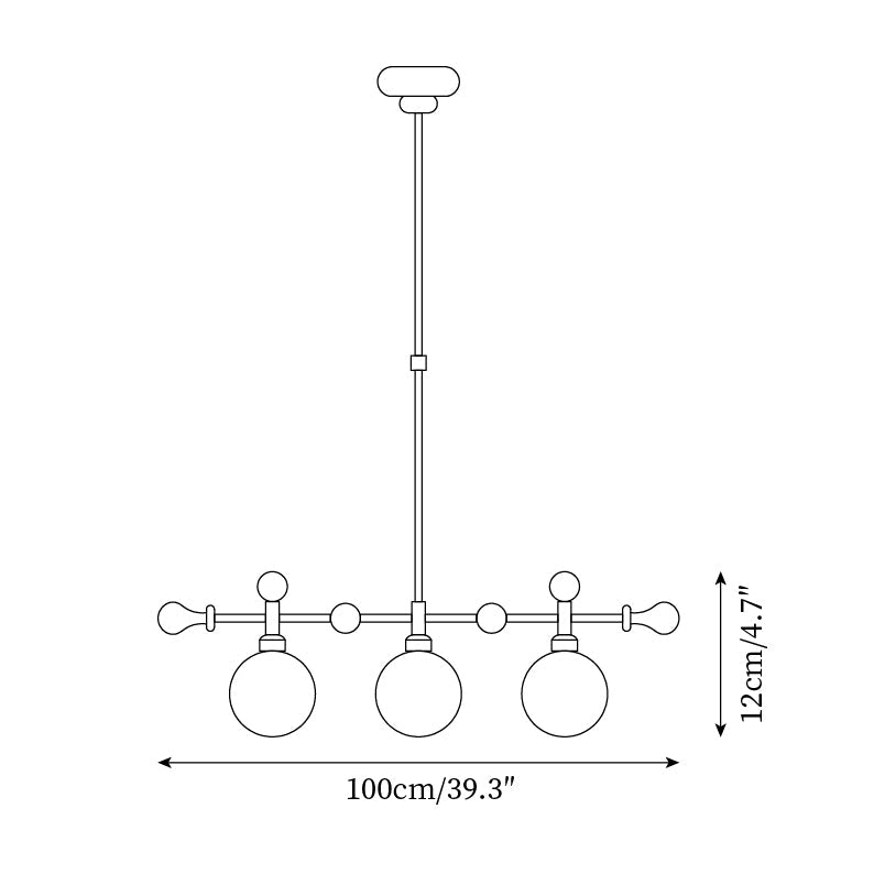 Margaux Retro Satilla Chandelier