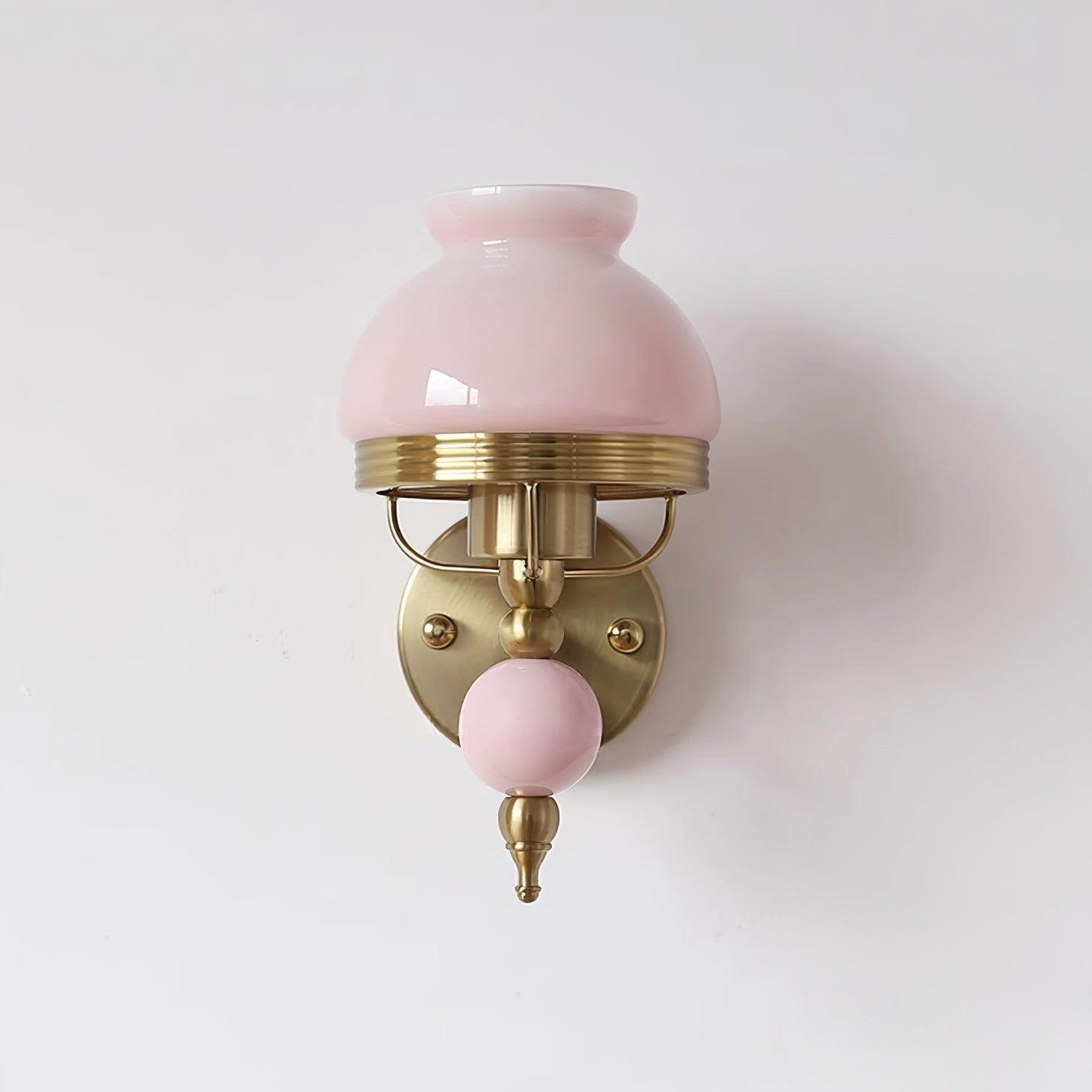 Amélie Retro Floral Wall Lamp with Glass Shade Design