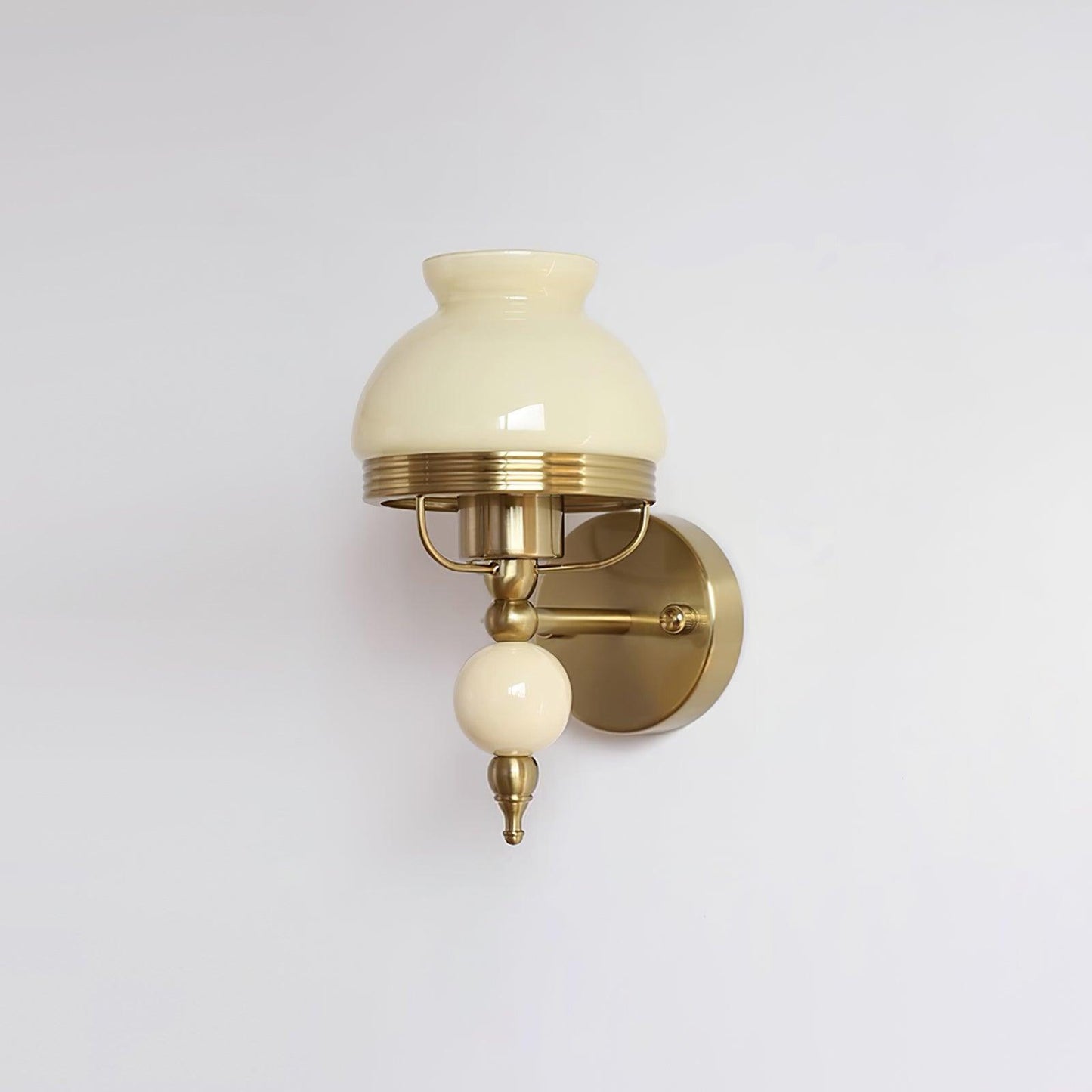 Amélie Retro Floral Wall Lamp with Glass Shade Design