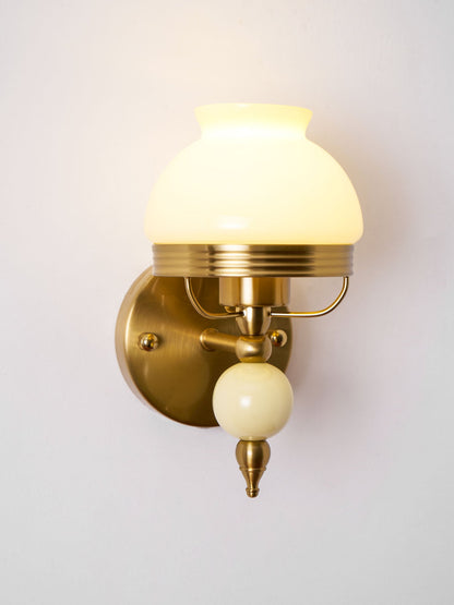 Amélie Retro Floral Wall Lamp with Glass Shade Design