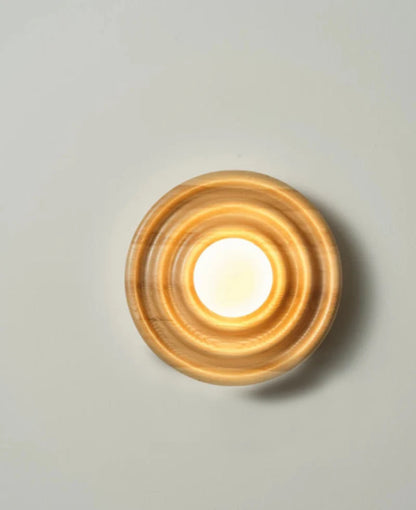 Colette Ripple Walnuss LED Wandleuchte