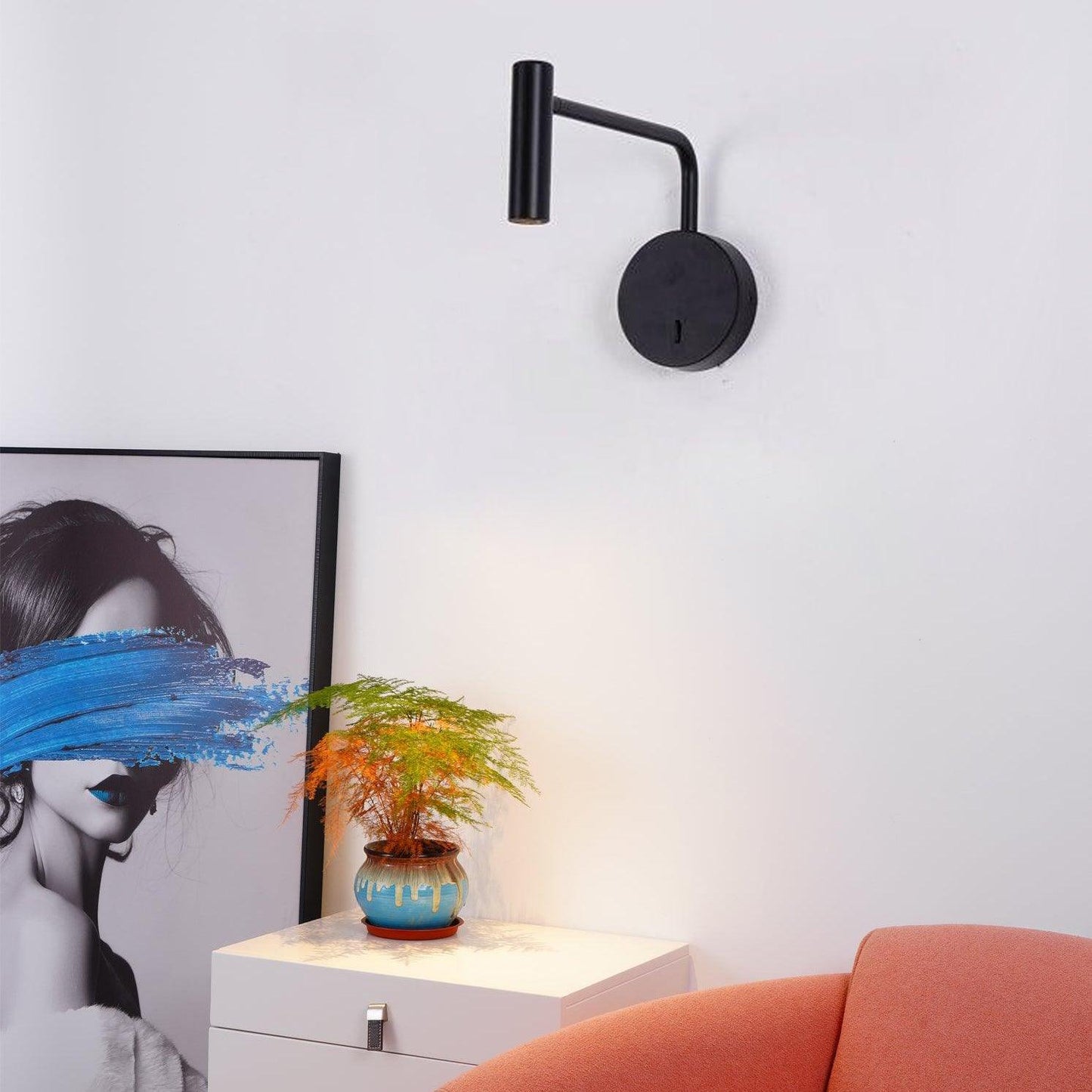 Aurélie Rizo Lese-Wandleuchte mit verstellbarem LED-Arm