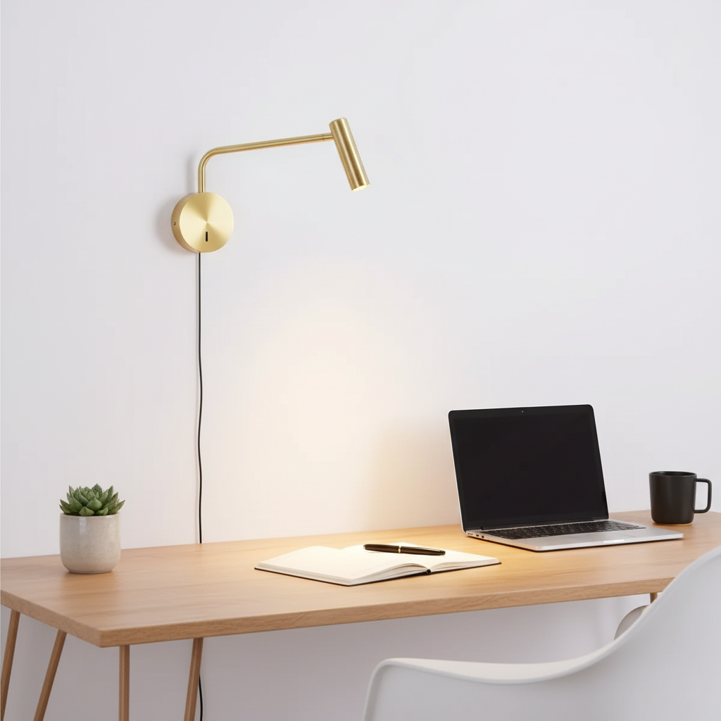 Aurélie Rizo Lese-Wandleuchte mit verstellbarem LED-Arm