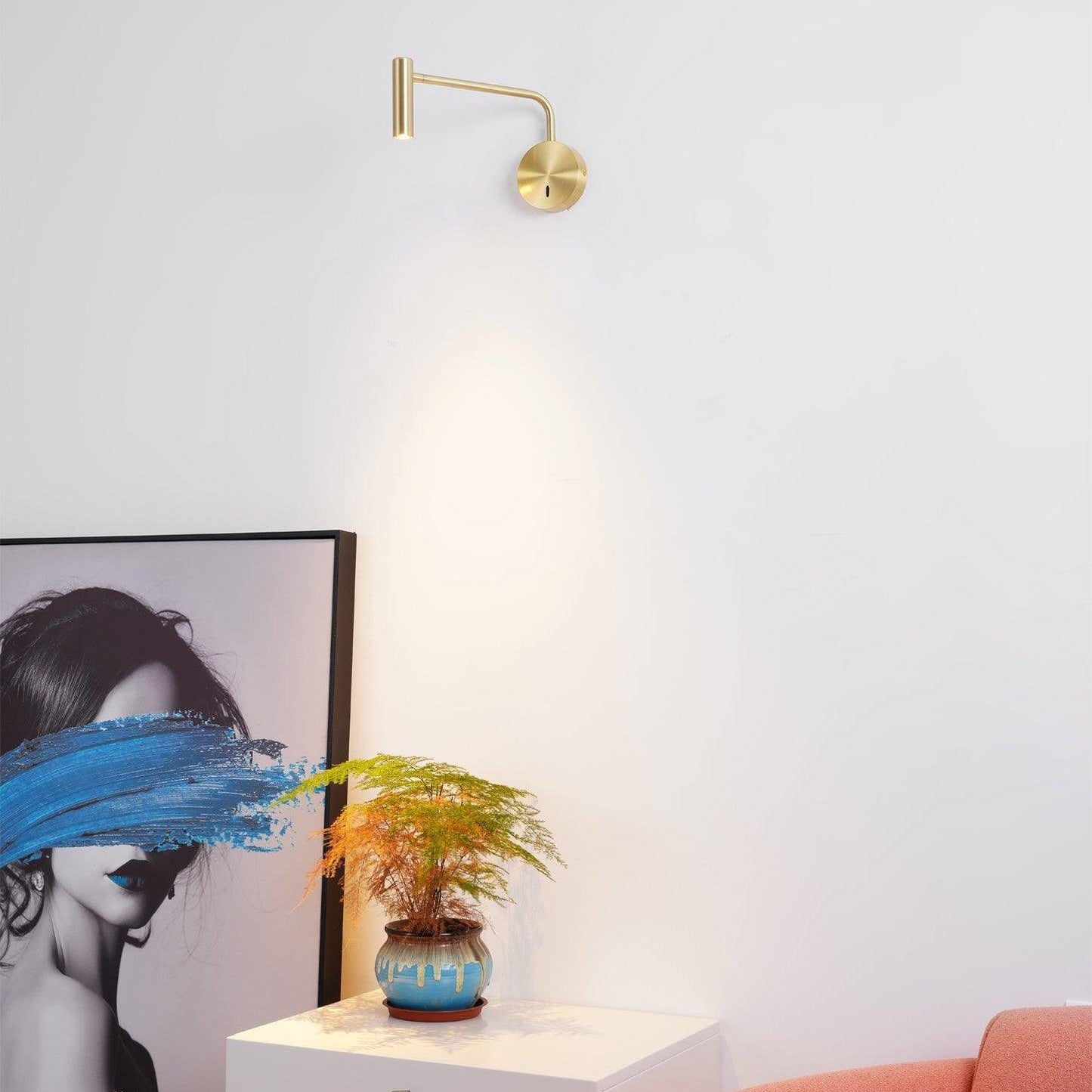 Aurélie Rizo Lese-Wandleuchte mit verstellbarem LED-Arm