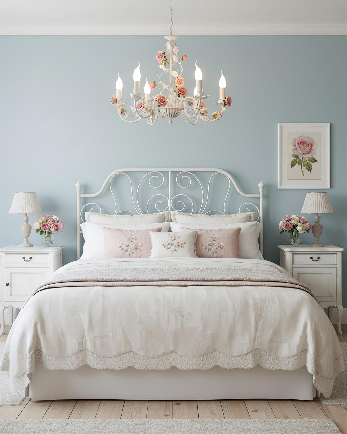 Amélie Rose Flowers Chandelier