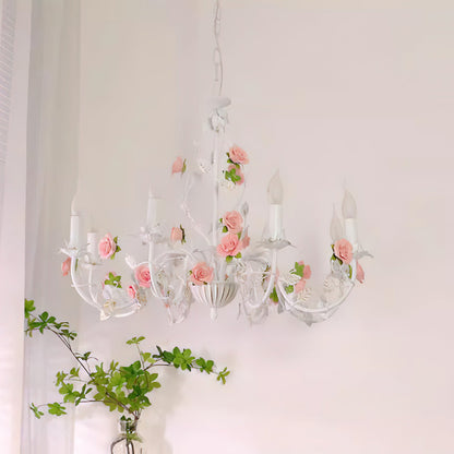 Amélie Rose Flowers Chandelier