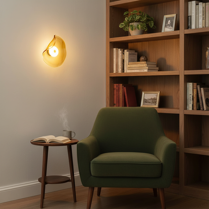 Amélie Round Nebulae Wall Light Glass and Metal LED Lighting