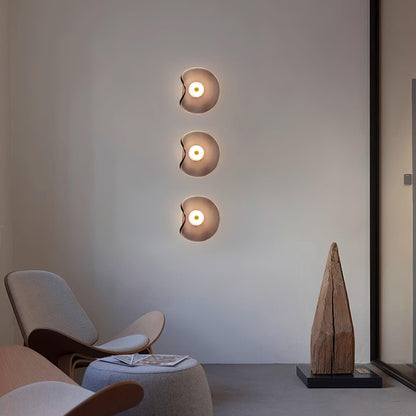 Amélie Round Nebulae Wall Light Glass and Metal LED Lighting