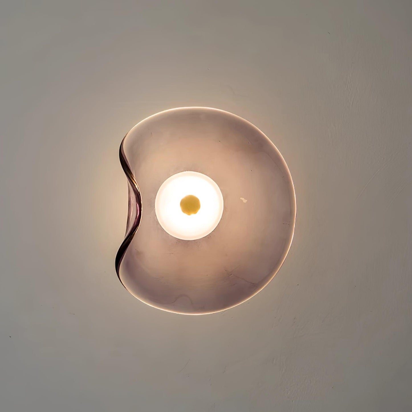 Amélie Round Nebulae Wall Light Glass and Metal LED Lighting