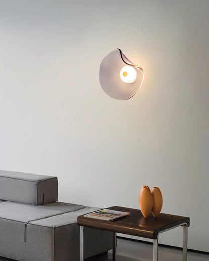 Amélie Round Nebulae Wall Light Glass and Metal LED Lighting