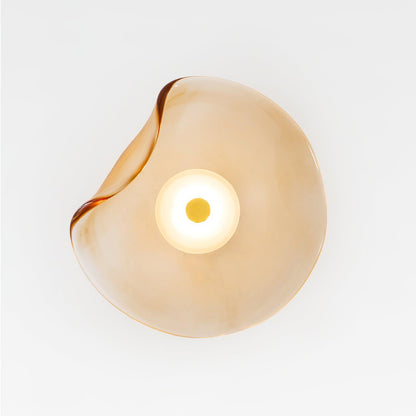 Amélie Round Nebulae Wall Light Glass and Metal LED Lighting