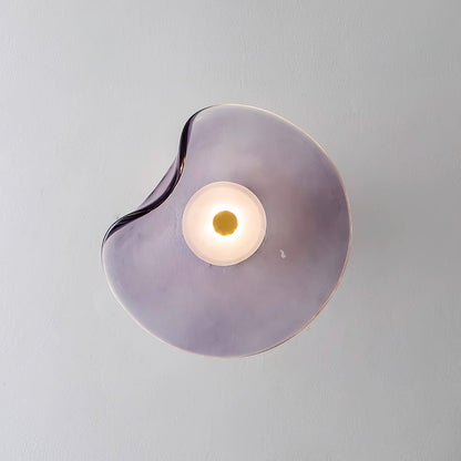 Amélie Round Nebulae Wall Light Glass and Metal LED Lighting