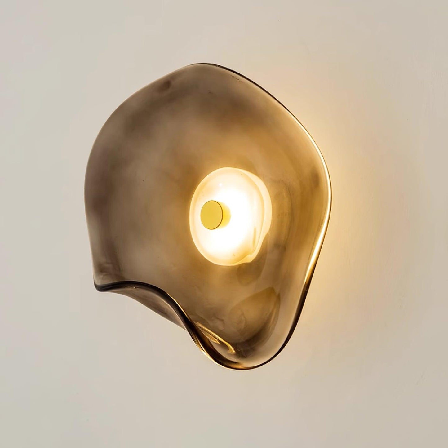 Amélie Round Nebulae Wall Light Glass and Metal LED Lighting