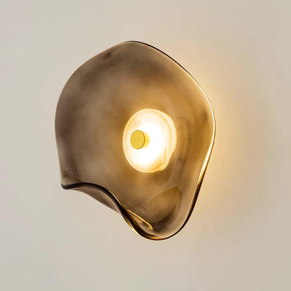 Amélie Round Nebulae Wall Light Glass and Metal LED Lighting