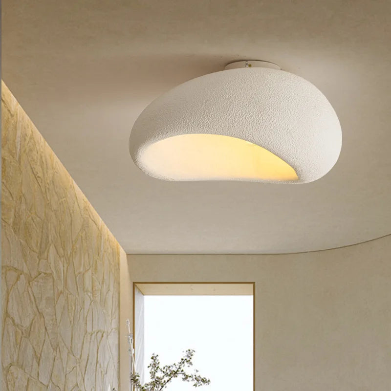 Camille Wabi Sabi Resin Ceiling LED Flush Mount Lamp