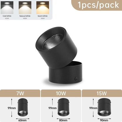 Camille Faltbare LED-drehbare Deckenleuchte 3-farbig Modern