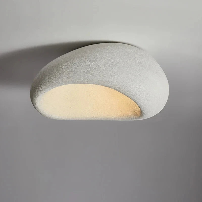 Évora Minimalistische strukturierte, halbeingelassene LED-Deckenleuchte