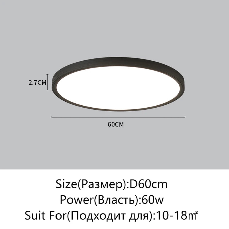 Juliette Ultradünne LED-Deckenleuchte mit Fernbedienung Modern