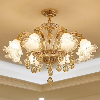 European Crystal Pendant Light for Living Room and Dining Area