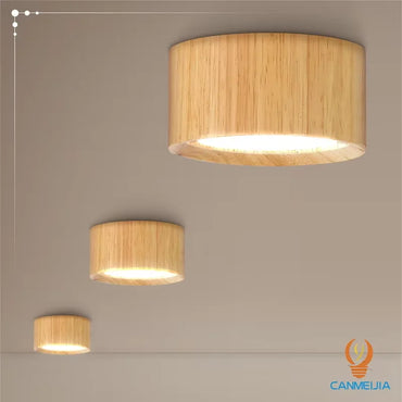 Amélie GX53 LED-Deckenstrahler aus Holz für den Innenbereich