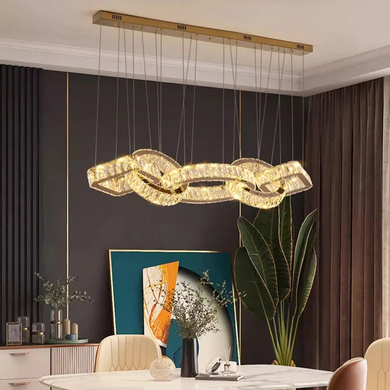 Luxuriöse Pendelleuchte für Wohnzimmer und Essbereich
