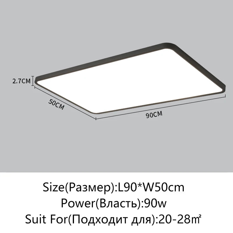 Juliette Ultradünne LED-Deckenleuchte mit Fernbedienung Modern