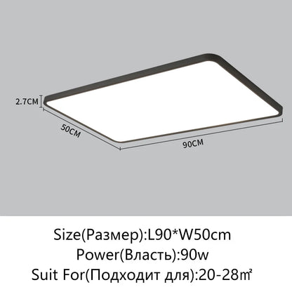 Juliette Ultradünne LED-Deckenleuchte mit Fernbedienung Modern