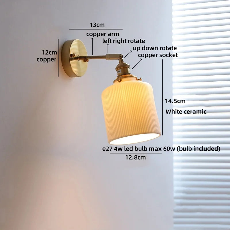 Élise Nordic White Iron LED Wall Lamp Kids Room Decor