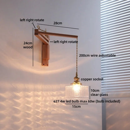 Élise Glasblumen Wandleuchte Flexibler Arm Nordisch
