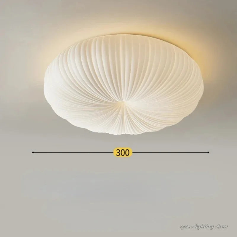 Élodie Nordic Cream Pumpkin Ceiling Light