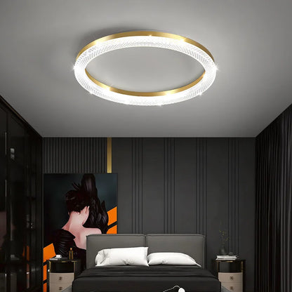 Camille Modern LED Gold Ceiling Lamp Living Room Bedroom Light
