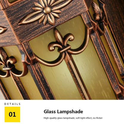Camille Retro Gold Wasserdichte Aluminium LED Außenwandleuchte E27