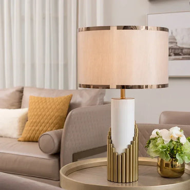 Aurelia Marmor Akzent Luxus Tischlampe