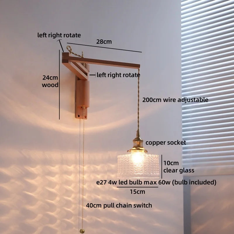 Élise Glasblumen Wandleuchte Flexibler Arm Nordisch