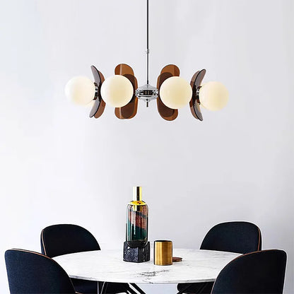 Élise Cosmo Bloom Mid-Century Glass Chandelier