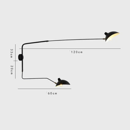 Océane Dual Arc Wall Lamp