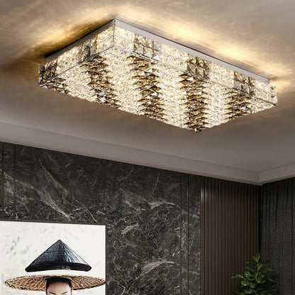 Élodie Moderne Luxus K9 Kristall LED Deckenlampe für Wohn-, Esszimmer, Schlafzimmer, Zuhause, Innenbeleuchtung